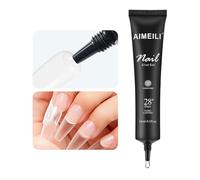 AIMEILI Gel de Colle à Ongles 15ML, UV Colle Faux Ongles Extra Forte pour Pose Américaine Ongles Capsules Presser sur les Ongles, Pas Besoin de Brosse