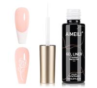 AIMEILI Liner Gel Nail Art Blanc UV Gel Vernis à Ongles pour la Peinture au Trait Manucure Française 8ml