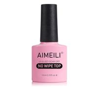 AIMEILI No Wipe Top Coat Vernis Semi-Permanent Vernis à Ongles Manucure Soak Off Gel UV LED Gel Nail Polish 10ML