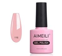 AIMEILI Soak Off UV LED Vernis à Ongles Gel Semi-Permanent Nude Gel Polish - Camellia Japonica (116) 10ml