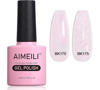 AIMEILI Vernis à Ongles Brillant Perle Gel, Nacré avec Fil Shell Glitter Gel Vernis Semi Permanent Soak Off UV LED Gel Nail Polish - (175) 10ml