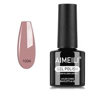 AIMEILI Vernis à Ongles Gel Naturel Rose Nude, Vernis Semi Permanent Soak Off UV LED Gel Polish Nail Art Manucure Longue Durée 8ml (1004)