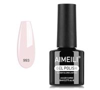 AIMEILI Vernis à Ongles Gel Naturel Rose Pale, Vernis Semi Permanent Soak Off UV LED Gel Polish Nail Art Manucure Longue Durée 8ml (993)