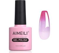 AIMEILI Vernis Semi Permanent Change de Couleurs Température Paillettes Vernis à Ongle Gel Thermique UV LED Soak Off Manucure 10ml - 02