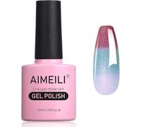 AIMEILI Vernis Semi Permanent Change de Couleurs Température Paillettes Vernis à Ongle Gel Thermique UV LED Soak Off Manucure 10ml - 05