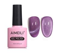 AIMEILI Vernis Semi Permanent Magnétique Holographique Métavers Cat Eye Vernis à Ongles Gels Caméléon Oeil de Chat Phantom 10ml-737