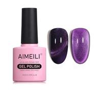 AIMEILI Vernis Semi Permanent Magnétique Holographique Métavers Cat Eye Vernis à Ongles Gels Caméléon Oeil de Chat Phantom 10ml - (747)
