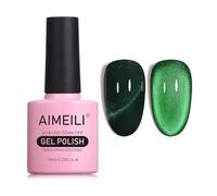 AIMEILI Vernis Semi Permanent Magnétique Holographique Métavers Cat Eye Vernis à Ongles Gels Caméléon Oeil de Chat Phantom 10ml - (757)