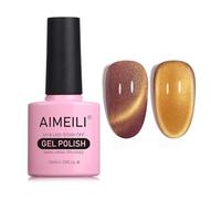 AIMEILI Vernis Semi Permanent Magnétique Holographique Métavers Cat Eye Vernis à Ongles Gels Oeil de Chat Phantom 10ml - (728)