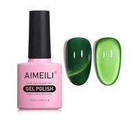 AIMEILI Vernis Semi Permanent Magnétique Holographique Métavers Cat Eye Vernis à Ongles Gels Oeil de Chat Phantom 10ml - (755)