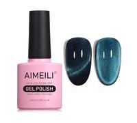 AIMEILI Vernis Semi Permanent Magnétique Holographique Métavers Cat Eye Vernis à Ongles Gels Oeil de Chat Phantom 10ml - (763)