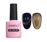 AIMEILI Vernis Semi Permanent Magnétique Holographique Métavers Cat Eye Vernis à Ongles Gels Oeil de Chat Phantom 10ml - (760)