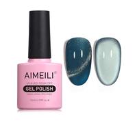 AIMEILI Vernis Semi Permanent Magnétique Holographique Métavers Cat Eye Vernis à Ongles Gels Oeil de Chat Phantom 10ml - (749)