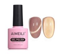 AIMEILI Vernis Semi Permanent Magnétique Holographique Métavers Cat Eye Vernis à Ongles Gels Oeil de Chat Phantom 10ml - (720)