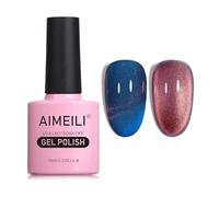 AIMEILI Vernis Semi Permanent Magnétique Holographique Métavers Cat Eye Vernis à Ongles Gels Oeil de Chat Phantom 10ml - (761)