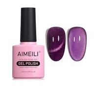 AIMEILI Vernis Semi Permanent Magnétique Holographique Métavers Cat Eye Vernis à Ongles Gels Oeil de Chat Phantom 10ml - (736)