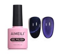 AIMEILI Vernis Semi Permanent Magnétique Holographique Métavers Cat Eye Vernis à Ongles Gels Oeil de Chat Phantom 10ml - (762)