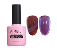 AIMEILI Vernis Semi Permanent Magnétique Holographique Métavers Cat Eye Vernis à Ongles Gels Oeil de Chat Phantom 10ml - (740)