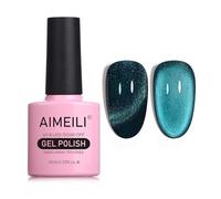 AIMEILI Vernis Semi Permanent Magnétique Holographique Métavers Cat Eye Vernis à Ongles Gels Oeil de Chat Phantom 10ml - (758)