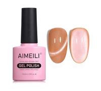 AIMEILI Vernis Semi Permanent Magnétique Holographique Métavers Cat Eye Vernis à Ongles Gels Oeil de Chat Phantom 10ml - (718)
