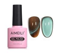 AIMEILI Vernis Semi Permanent Magnétique Holographique Métavers Cat Eye Vernis à Ongles Gels Oeil de Chat Phantom 10ml - (754)