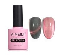 AIMEILI Vernis Semi Permanent Magnétique Holographique Métavers Cat Eye Vernis à Ongles Gels Oeil de Chat Phantom 10ml - (742)