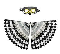 AIMEJZM 2PC Enfants Feutre Vents Cape et Masque, Dinosaure Habiller Accessoires pour Halloween Fête Garçons Et Filles