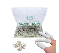Aimeke 1000 PCS Doigtiers Latex Finger Nature Gants Antistatiques Protection des Doigts Sécurité Protection Antidérapante Jetable du Bout des Doigts Universal M
