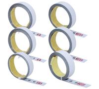 AIMEKE 6 Pièces Mètre à Ruban en Acier au Carbone Auto-adhésif 1 m/2 m Règle Métrique Auto-adhésive Règle en Acier à L'échelle Collante pour Établis et Machines (Avant, Arrière, Centrage)