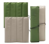 Aimeke Lot de 2 coussins d'assise thermiques pliables et imperméables pour l'extérieur, la randonnée, le camping (kaki/vert armée)
