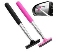 AIMEKE Lot de 2 extracteurs de vitres professionnels pour voiture, petits, rétroviseurs latéraux rétractables, 98 cm, extracteur de pare-brise de voiture, mini raclette pour rétroviseur de voiture