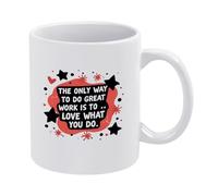 Aimer Ce Que L'On Fait Tasse Céramique Tasses Porcelaine Tasse À Café 330Ml Pour Ami Lait Homme