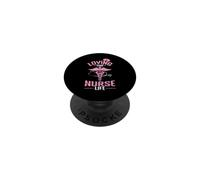 Aimer Cette Vie d'infirmière PopSockets PopGrip Adhésif