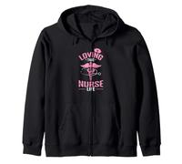 Aimer Cette Vie d'infirmière Sweat à Capuche