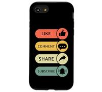 Aimer, Commenter, Partager, s'abonner - Vidéo Blogging Livestream Coque pour iPhone SE (2020) / 7/8