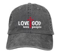 Aimer Dieu, Aimer Les Gens Casquette De Camionneur Mode Casquettes Sport Protégeant du Soleil Chapeau Hommes pour Été Extérieur Golf