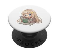 Aimer Les Chats et Lire pour Les Amateurs de Livres PopSockets PopGrip Adhésif