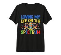 Aimer ma Vie sur Le Spectre de l'Autisme T-Shirt Haut de Gamme