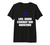 Aimer, Partager, Commenter et s'abonner T-Shirt Haut de Gamme