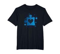 Aimer Quelqu'un autiste : Sensibilisation et Soutien T-Shirt, Homme Grandes Tailles, Noir, 2X Tall