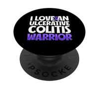 Aimer un guerrier de la colite PopSockets PopGrip Adhésif