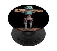 Aimez comme Jésus avec ce Costume de Robot croyant PopSockets PopGrip Adhésif