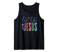 Aimez comme Jésus, une foi inspirante colorée Débardeur