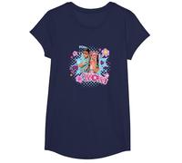 Aimez Diana et Roma Super Héros T-Shirt, Fille, Bleu Marine, M