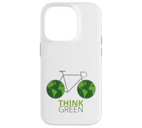 Aimez la Terre, passez au vert, au monde vert, à vélo Coque pour iPhone 14 Pro