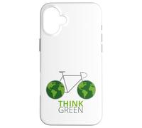 Aimez la Terre, passez au vert, au monde vert, à vélo Coque pour iPhone 16 Plus