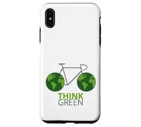 Aimez la Terre, passez au vert, au monde vert, à vélo Coque pour iPhone XS Max