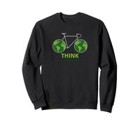 Aimez la Terre, passez au vert, au monde vert, à vélo Sweatshirt