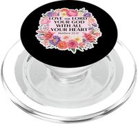 Aimez Le Seigneur Votre Dieu de Tout Votre cœur Femme chrétienne PopSockets PopGrip pour MagSafe