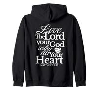 Aimez Le Seigneur Votre Dieu de Tout Votre cœur Matthew Catholic Sweat à Capuche